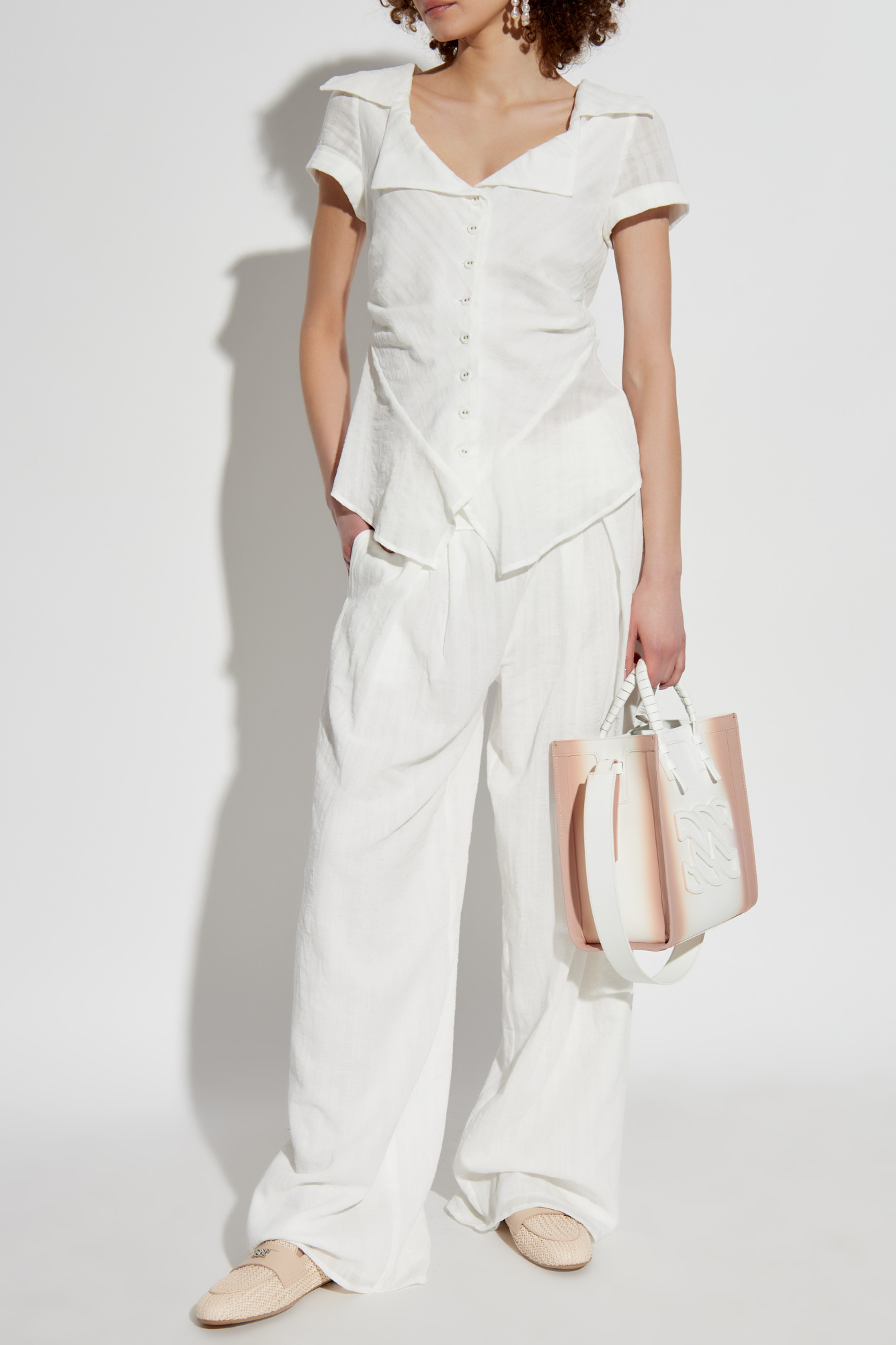 White Trousers Sisley Cult Gaia - Vitkac AS